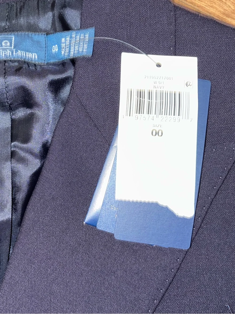 Polo Ralph Lauren Navy Double-Breasted Wool Serge Blazer - Picture 2 of 13